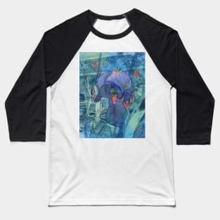Iris Lace Watercolor Baseball T-Shirt